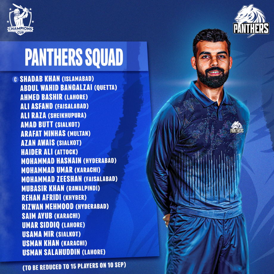 Panthers – Shadab Khan 