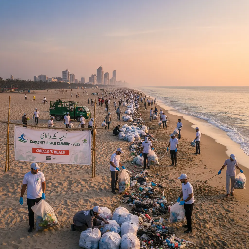 Karachi’s Beach Cleanup